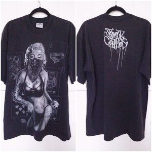 VTG Street Certified Mens S/S MARILYN Gangster Graphic Logo T-Shirt XL Faded Y2K